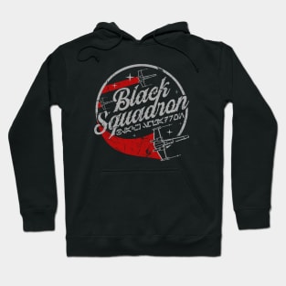 Black Squadron Script Hoodie